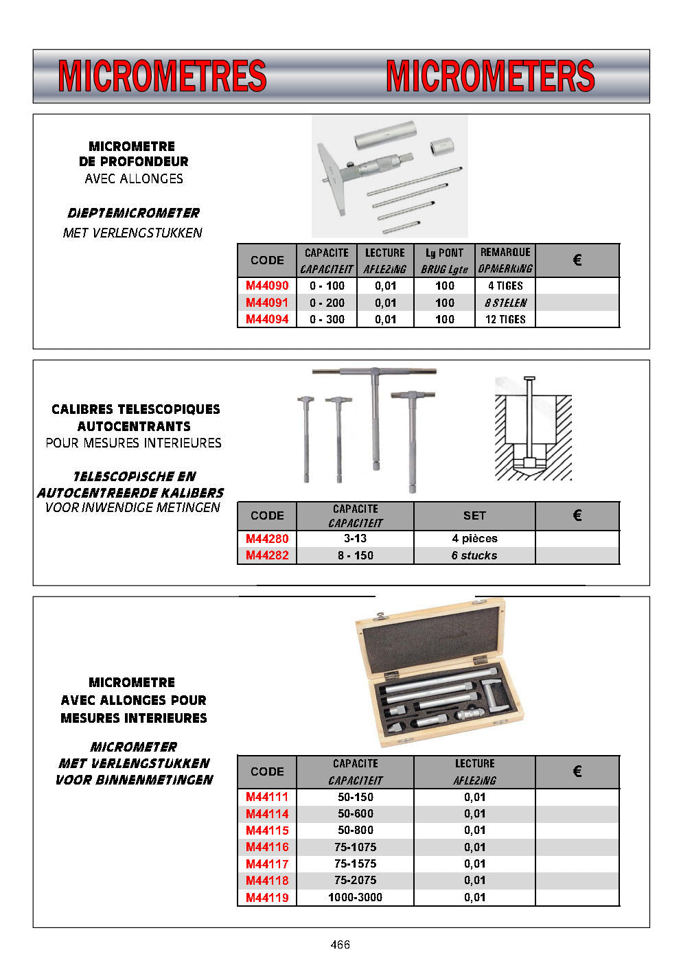 MICROMETRES - MICROMETERS