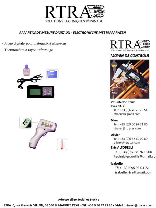 APPAREILS DE MESURE DIGITAUX - ELECTRONISCHE MEETAPPARATEN