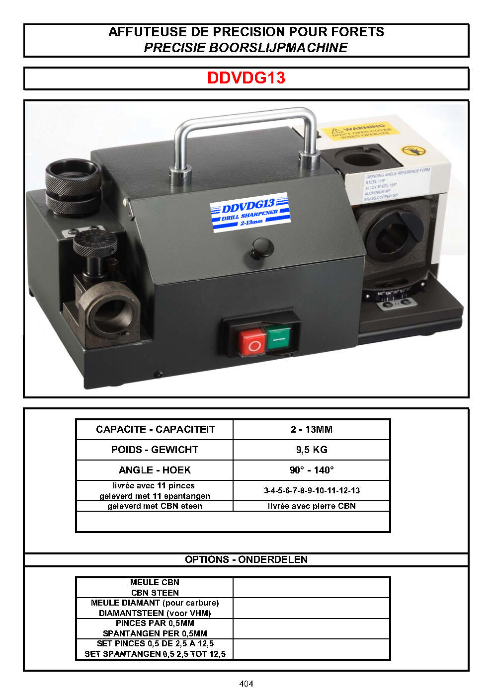 AFFUTEUSES DE FORETS - BOORSLIJPMACHINES - DRILL SHARPENERS