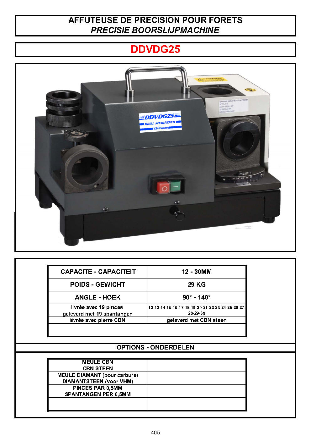 AFFUTEUSES DE FORETS - BOORSLIJPMACHINES - DRILL SHARPENERS