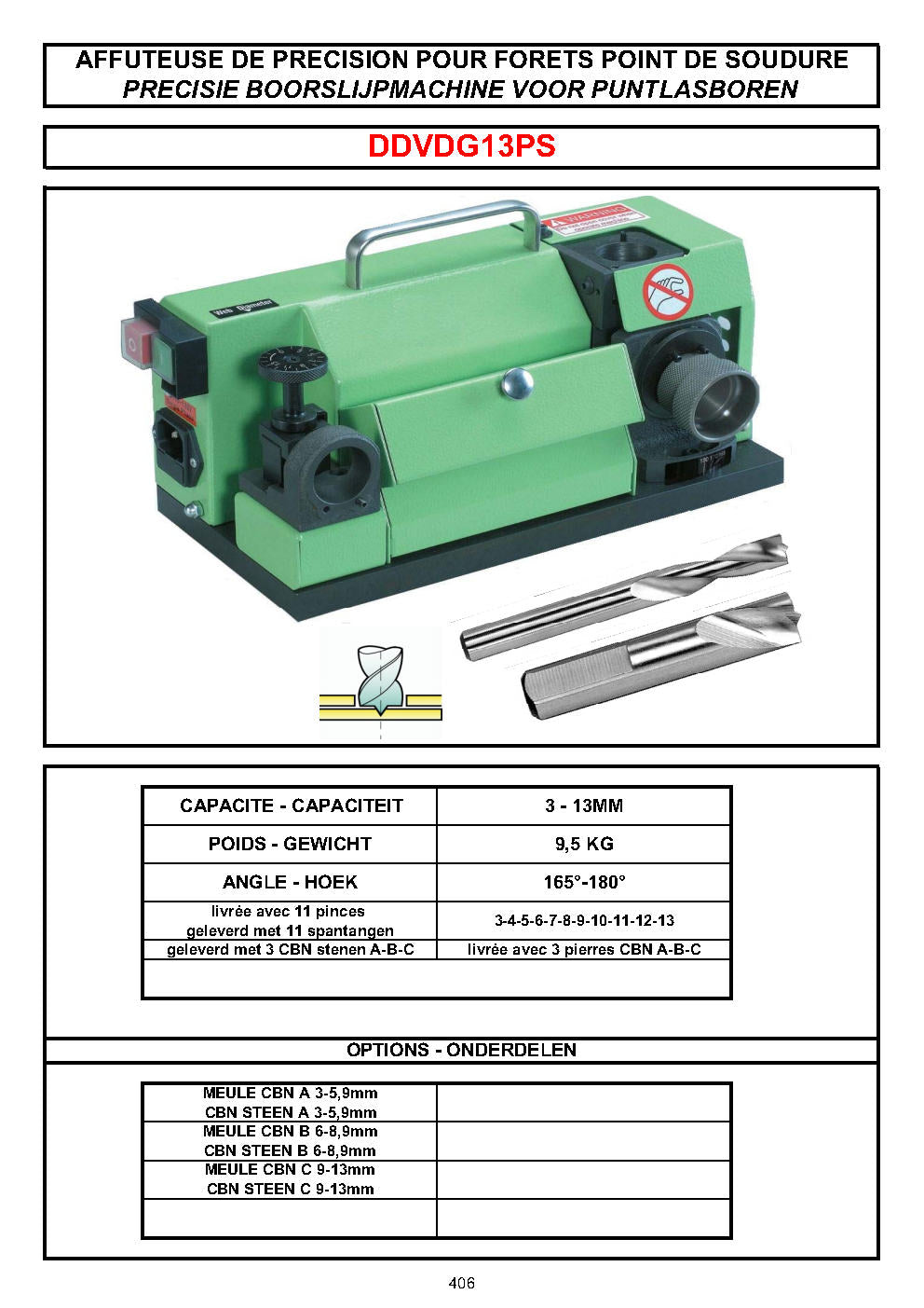 AFFUTEUSES DE FORETS - BOORSLIJPMACHINES - DRILL SHARPENERS