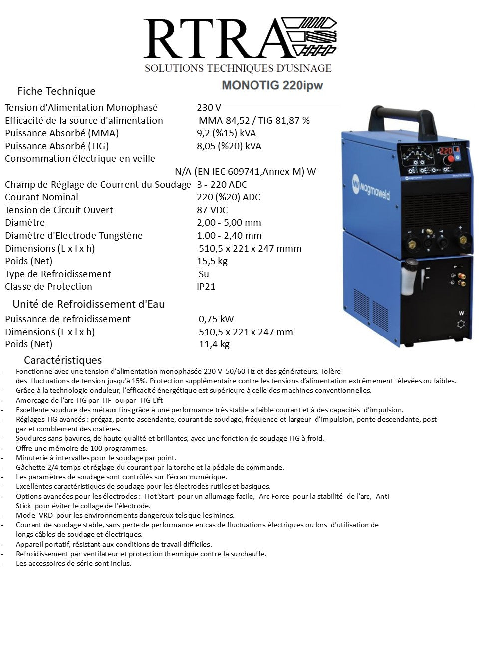 POSTE SE SOUDAGE TIG