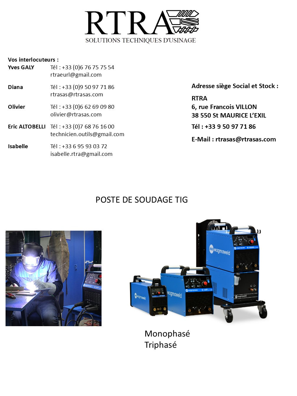 POSTE SE SOUDAGE TIG