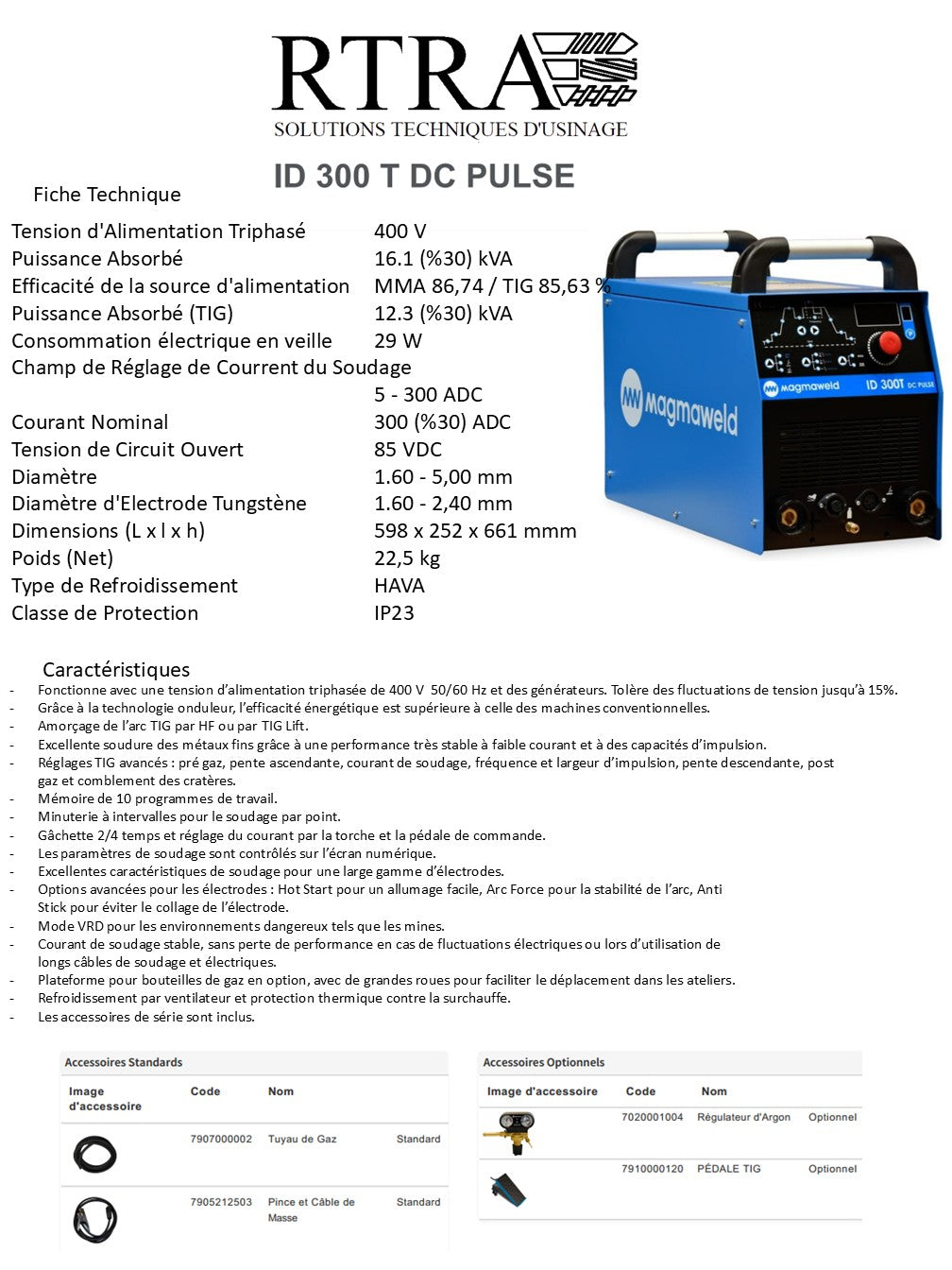 POSTE SE SOUDAGE TIG