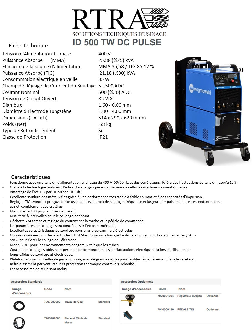 POSTE SE SOUDAGE TIG