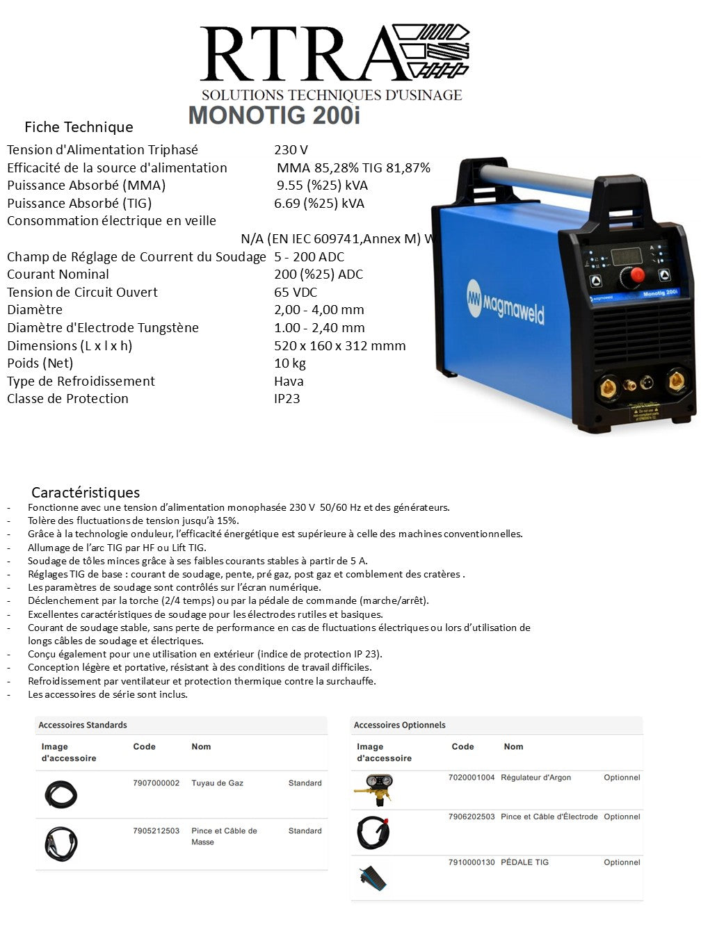 POSTE SE SOUDAGE TIG