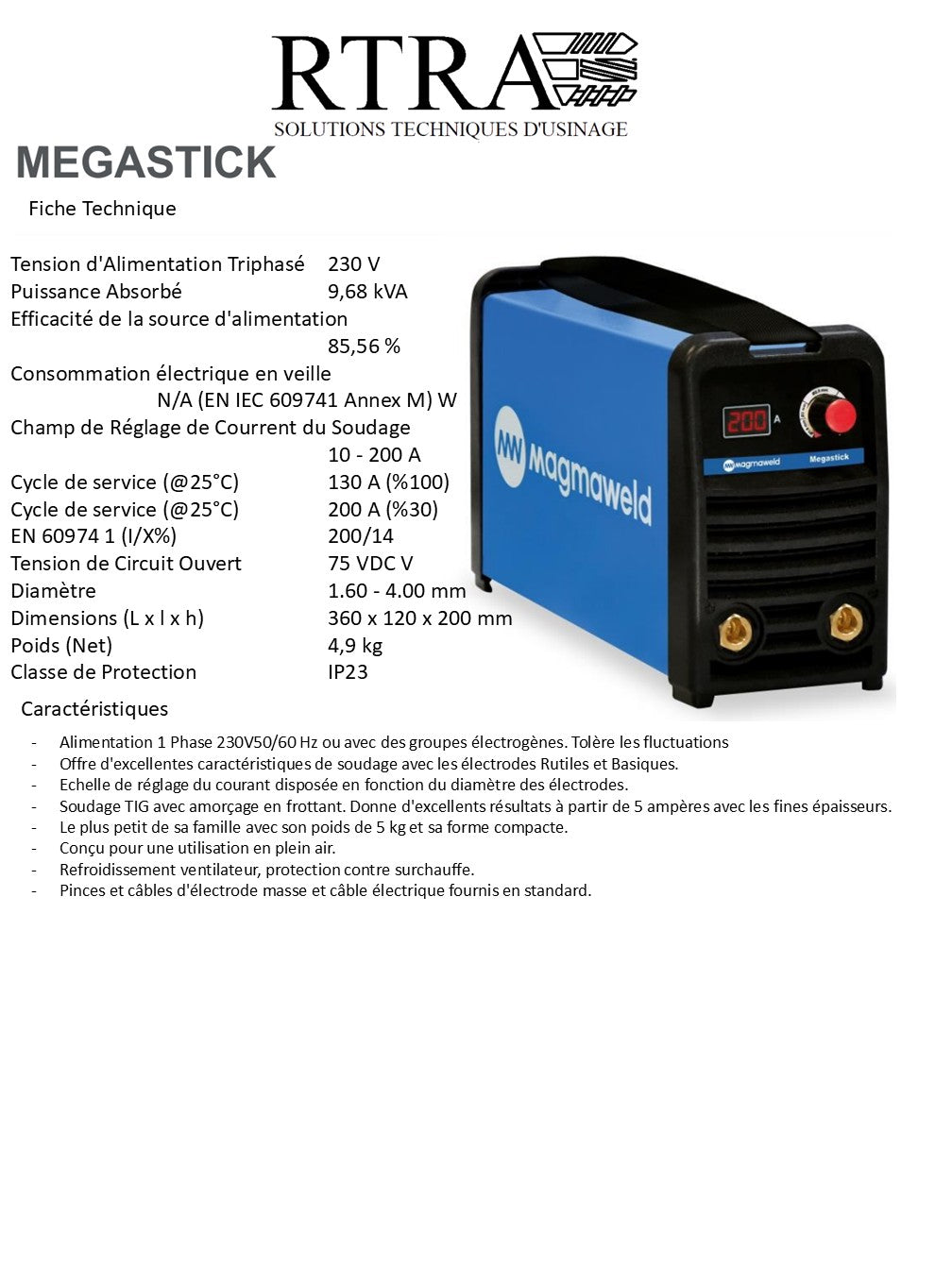 POSTE SE SOUDAGE MMA