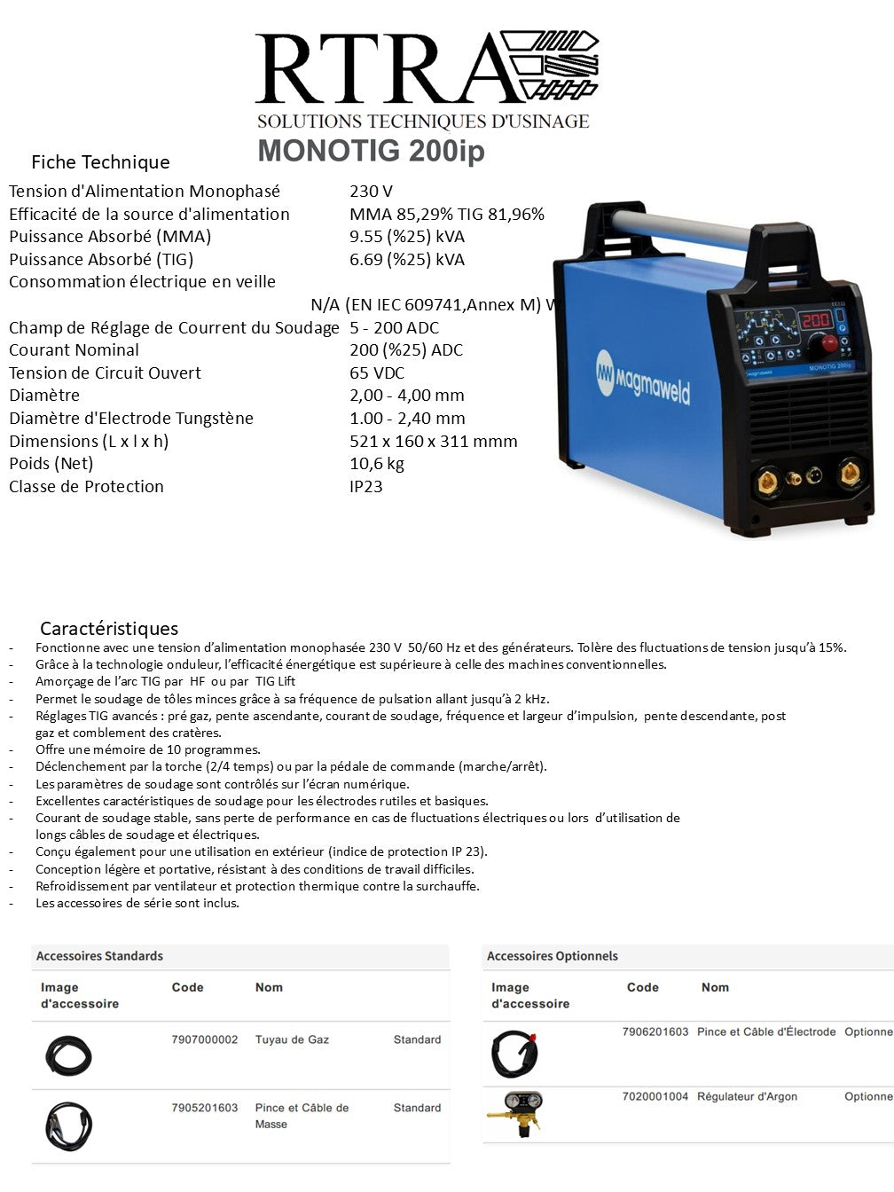 POSTE SE SOUDAGE TIG