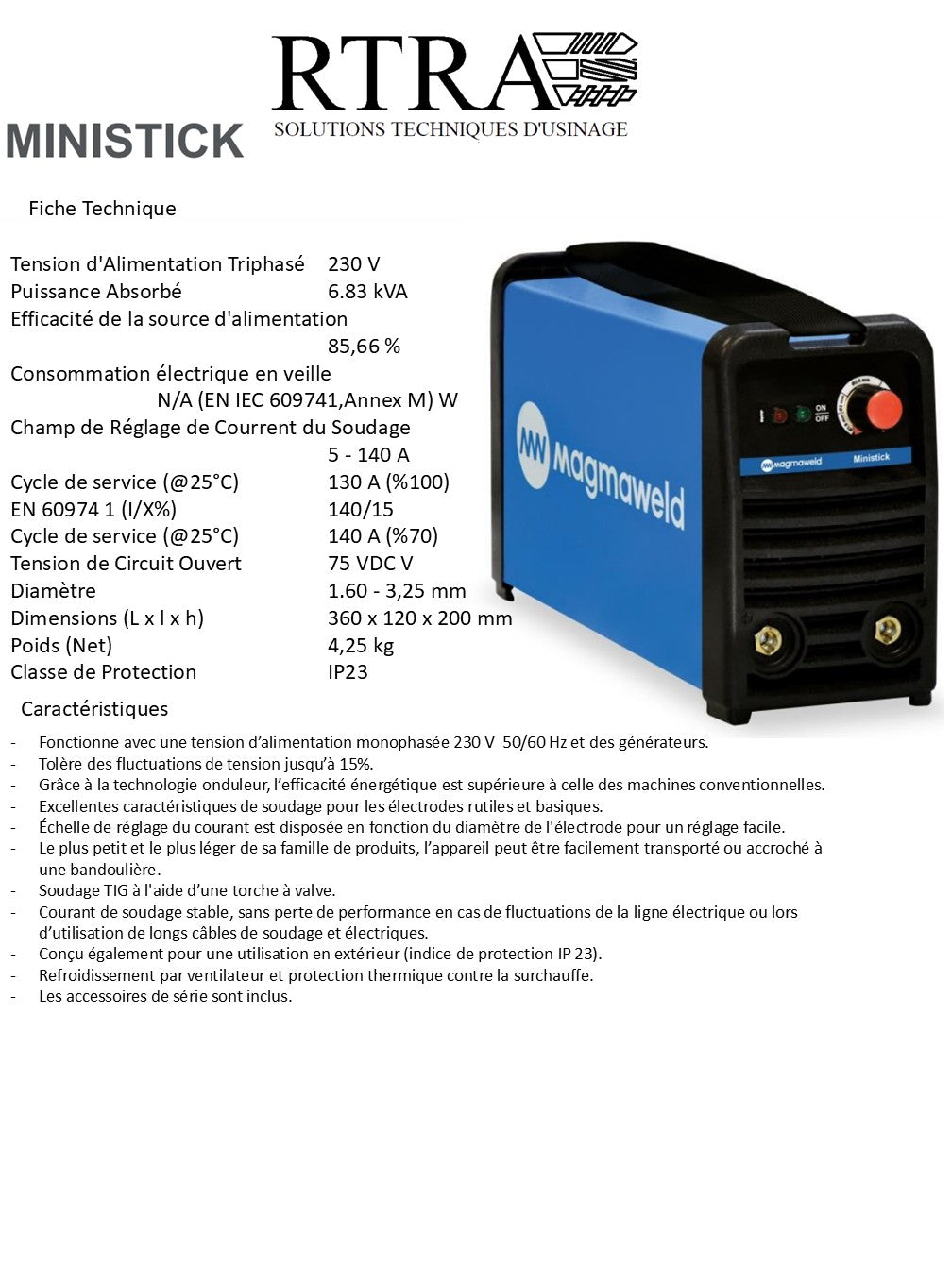 POSTE SE SOUDAGE MMA