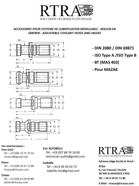 TIRETTES - AANTREKBOUTEN - PULL STUDS