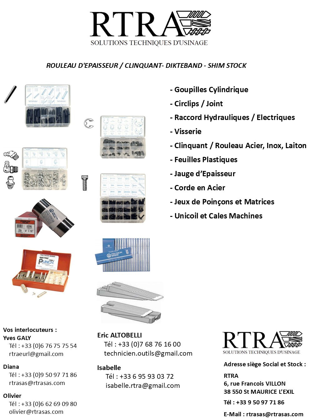 KIT DE MAINTENANCE - DIKTEBAND - SHIM STOCK