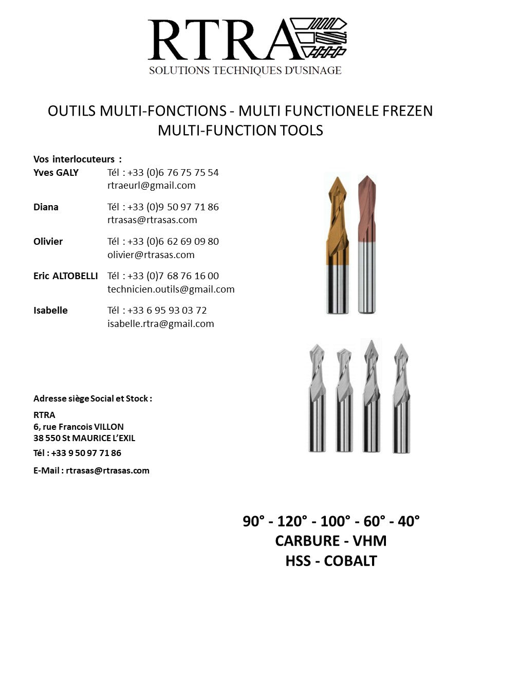 OUTILS MULTI-FONCTIONS - MULTI FUNCTIONELE FREZEN MULTI-FUNCTION TOOLS